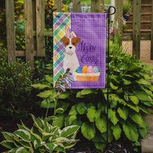 Load image into Gallery viewer, Brown White Wirehair Jack Russell Terrier Easter Garden Flag – Decorative Outdoor Yard Flag