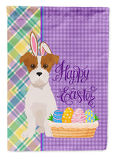 Load image into Gallery viewer, Brown White Wirehair Jack Russell Terrier Easter Garden Flag – Decorative Outdoor Yard Flag