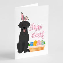 Load image into Gallery viewer, Black Labrador Retriever Easter Greeting Cards -  Blank Note Cards – 8-Pack of Artist-Designed Cards with Envelopes