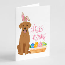 Load image into Gallery viewer, Red Fox Labrador Retriever Easter Greeting Cards -  Blank Note Cards – 8-Pack of Artist-Designed Cards with Envelopes