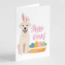 Load image into Gallery viewer, White Cream Labrador Retriever Easter Greeting Cards -  Blank Note Cards – 8-Pack of Artist-Designed Cards with Envelopes