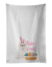 Load image into Gallery viewer, Maltese Easter White Kitchen Towel Set of 2 Dish Towels
