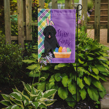 Load image into Gallery viewer, Black Newfoundland Easter Garden Flag – Decorative Outdoor Yard Flag