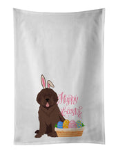 Load image into Gallery viewer, Brown Newfoundland Easter White Kitchen Towel Set of 2 Dish Towels