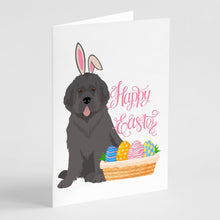 Load image into Gallery viewer, Grey Newfoundland Easter Greeting Cards -  Blank Note Cards – 8-Pack of Artist-Designed Cards with Envelopes