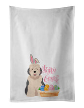 Load image into Gallery viewer, Old English Sheepdog Easter White Kitchen Towel Set of 2 Dish Towels