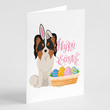 Load image into Gallery viewer, Tricolor Papillon Easter Greeting Cards -  Blank Note Cards – 8-Pack of Artist-Designed Cards with Envelopes
