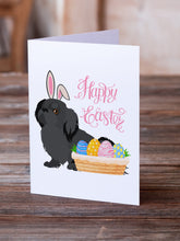 Load image into Gallery viewer, Black Pekingese Easter Greeting Cards -  Blank Note Cards – 8-Pack of Artist-Designed Cards with Envelopes