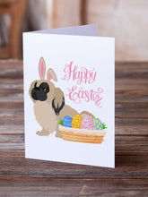 Load image into Gallery viewer, Cream Pekingese Easter Greeting Cards -  Blank Note Cards – 8-Pack of Artist-Designed Cards with Envelopes