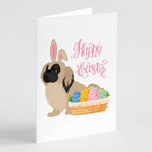 Load image into Gallery viewer, Cream Pekingese Easter Greeting Cards -  Blank Note Cards – 8-Pack of Artist-Designed Cards with Envelopes