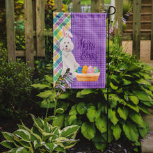 Load image into Gallery viewer, Standard White Poodle Easter Garden Flag – Decorative Outdoor Yard Flag