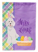 Load image into Gallery viewer, Standard White Poodle Easter Garden Flag – Decorative Outdoor Yard Flag