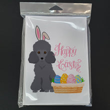 Load image into Gallery viewer, Toy Grey Poodle Easter Greeting Cards -  Blank Note Cards – 8-Pack of Artist-Designed Cards with Envelopes