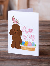 Load image into Gallery viewer, Toy Red Poodle Easter Greeting Cards -  Blank Note Cards – 8-Pack of Artist-Designed Cards with Envelopes