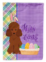 Load image into Gallery viewer, Toy Red Poodle Easter Garden Flag – Decorative Outdoor Yard Flag