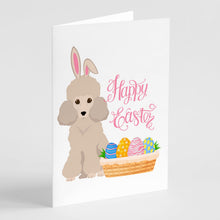 Load image into Gallery viewer, Toy Cream Poodle Easter Greeting Cards -  Blank Note Cards – 8-Pack of Artist-Designed Cards with Envelopes
