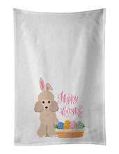 Load image into Gallery viewer, Toy Cream Poodle Easter White Kitchen Towel Set of 2 Dish Towels