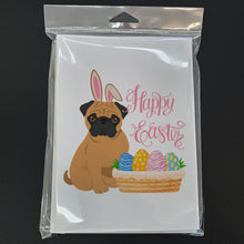 Load image into Gallery viewer, Apricot Pug Easter Greeting Cards -  Blank Note Cards – 8-Pack of Artist-Designed Cards with Envelopes