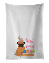Load image into Gallery viewer, Apricot Pug Easter White Kitchen Towel Set of 2 Dish Towels