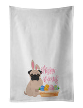 Load image into Gallery viewer, Fawn Pug Easter White Kitchen Towel Set of 2 Dish Towels