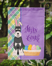 Load image into Gallery viewer, Black and Silver Schnauzer Easter Garden Flag – Decorative Outdoor Yard Flag