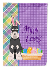 Load image into Gallery viewer, Black and Silver Schnauzer Easter Garden Flag – Decorative Outdoor Yard Flag