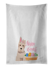 Load image into Gallery viewer, Wheaten Scottish Terrier Easter White Kitchen Towel Set of 2 Dish Towels