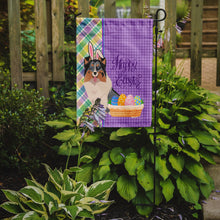 Load image into Gallery viewer, Blue Merle Sheltie Easter Garden Flag – Decorative Outdoor Yard Flag