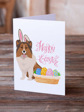 Load image into Gallery viewer, Sable Sheltie Easter Greeting Cards -  Blank Note Cards – 8-Pack of Artist-Designed Cards with Envelopes