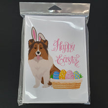 Load image into Gallery viewer, Sable Sheltie Easter Greeting Cards -  Blank Note Cards – 8-Pack of Artist-Designed Cards with Envelopes