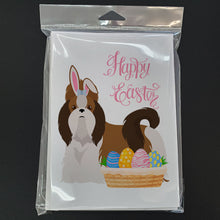 Load image into Gallery viewer, Red and White Shih Tzu Easter Greeting Cards -  Blank Note Cards – 8-Pack of Artist-Designed Cards with Envelopes