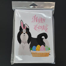Load image into Gallery viewer, Black and White Shih Tzu Easter Greeting Cards -  Blank Note Cards – 8-Pack of Artist-Designed Cards with Envelopes