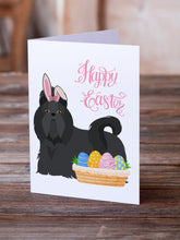 Load image into Gallery viewer, Black Shih Tzu Easter Greeting Cards -  Blank Note Cards – 8-Pack of Artist-Designed Cards with Envelopes