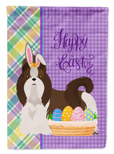 Load image into Gallery viewer, Liver and White Shih Tzu Easter Garden Flag – Decorative Outdoor Yard Flag