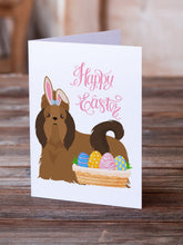 Load image into Gallery viewer, Red Shih Tzu Easter Greeting Cards -  Blank Note Cards – 8-Pack of Artist-Designed Cards with Envelopes