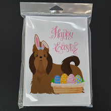 Load image into Gallery viewer, Red Shih Tzu Easter Greeting Cards -  Blank Note Cards – 8-Pack of Artist-Designed Cards with Envelopes