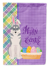 Load image into Gallery viewer, Grey Siberian Husky Easter Garden Flag – Decorative Outdoor Yard Flag