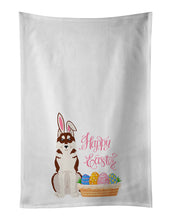 Load image into Gallery viewer, Red Siberian Husky Easter White Kitchen Towel Set of 2 Dish Towels