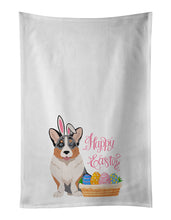 Load image into Gallery viewer, Blue Merle Cardigan Corgi Easter White Kitchen Towel Set of 2 Dish Towels