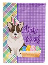 Load image into Gallery viewer, Brindle Cardigan Corgi Easter Garden Flag – Decorative Outdoor Yard Flag