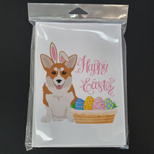 Load image into Gallery viewer, Red Pembroke Corgi Easter Greeting Cards -  Blank Note Cards – 8-Pack of Artist-Designed Cards with Envelopes