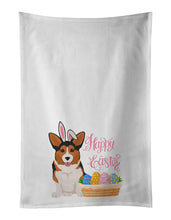 Load image into Gallery viewer, Sable Pembroke Corgi Easter White Kitchen Towel Set of 2 Dish Towels