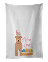 Load image into Gallery viewer, Red Wheaten Terrier Easter White Kitchen Towel Set of 2 Dish Towels