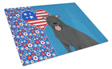 Load image into Gallery viewer, Black Pit Bull Terrier USA American Glass Cutting Boards – Durable, Decorative Kitchen Art Large