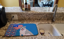 Load image into Gallery viewer, Blue Brindle Pit Bull Terrier USA American Dish Drying Mat – Absorbent, Artistic Kitchen Essentials