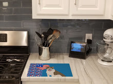 Load image into Gallery viewer, Fawn Brindle Pit Bull Terrier USA American Glass Cutting Boards – Durable, Decorative Kitchen Art Large