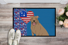Load image into Gallery viewer, Fawn Pit Bull Terrier USA American Doormat - 24x36 Decorative Floor Mat – Indoor/Outdoor Rug with Artistic Flair