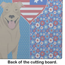 Load image into Gallery viewer, Fawn Pit Bull Terrier USA American Glass Cutting Boards – Durable, Decorative Kitchen Art Large
