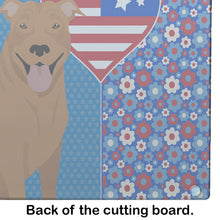 Load image into Gallery viewer, Red Pit Bull Terrier USA American Glass Cutting Boards – Durable, Decorative Kitchen Art Large