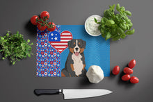 Load image into Gallery viewer, Bernese Mountain Dog USA American Glass Cutting Boards – Durable, Decorative Kitchen Art Large
